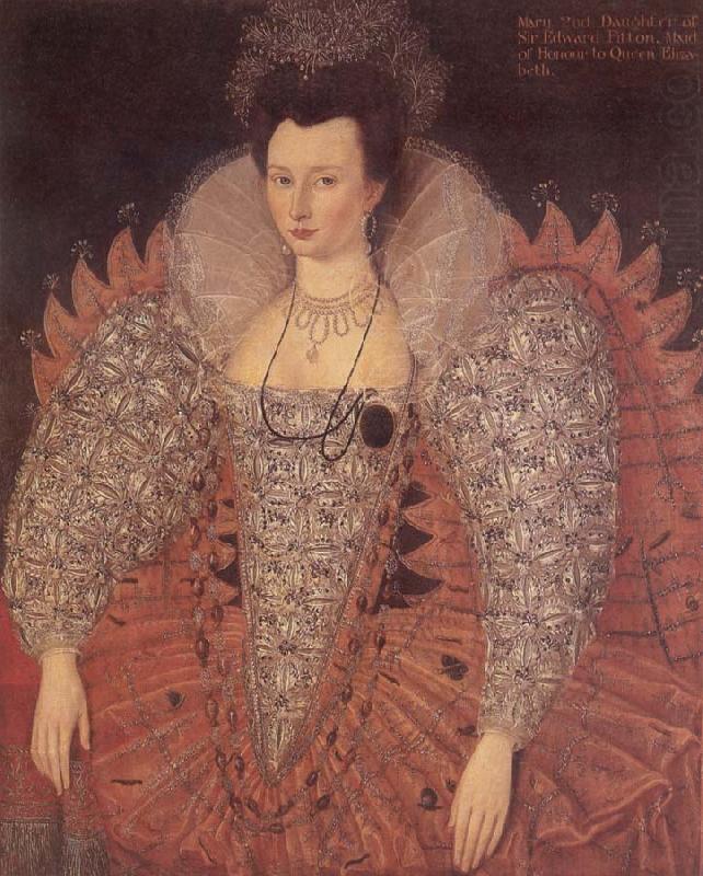 Mary Fitton,Maid of Honour to Queen Elizabeth, unknow artist